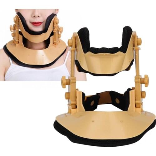Adjustable Cervical Traction Device Neck Pain Relive Collar Fixation Neck Care Recover Tools Braces Supports