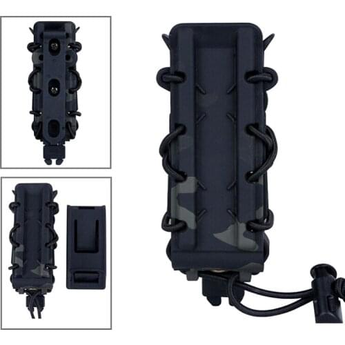 Tactical Molle 9mm Magazine Pouch Gun Handgun for Glock 17 19 M9 G2C Airsoft Pistol Fast Mag Pouch Quick Release with Belt Clip