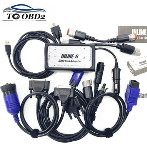 Heavy Duty Diagnostic for Cummins INLINE 6 Data Link Adapter INLINE6 OBD2 truck scanner Supports SAE J1708/J1587 &J1939/CAN data