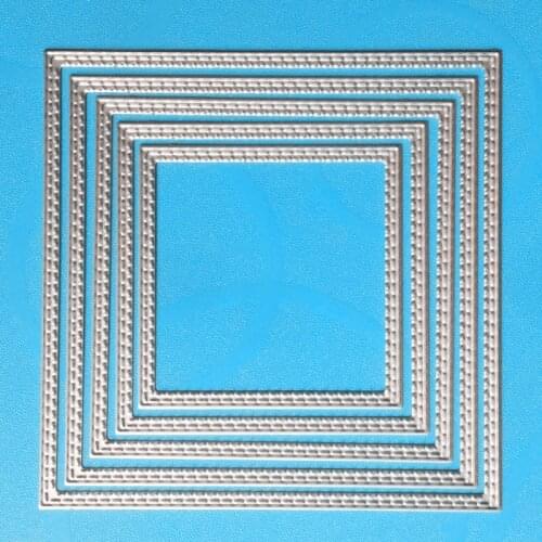 YINISE 1068 Square Metal Cutting Dies For Scrapbooking Stencils DIY Album Cards Decoration Embossing Folder Craft Die Cuts Tool
