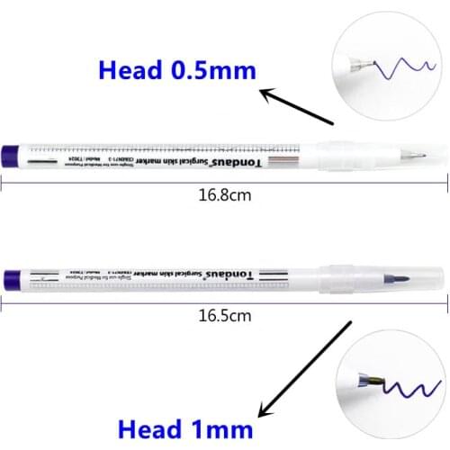 10/20Pcs Waterproof Tattoo Marker Brow Pencil Blue/White Eyebrow Marker Pen Microblading Accessories For Permanent Makeup Brow