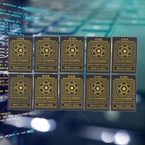 10pcs EMR scalar energy mobile phone Sticker Anti Radiation chip protection health refrigerator microwave oven appliance sticker