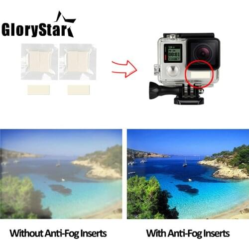 12pcs Anti Fog Inserts for Gopro Hero 5 6 4 Black Yi Lite 4K 4K+ SJCAM H9 Waterproof Case Camera for Go Pro Accessories