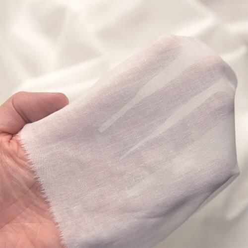 140x 50cm Beige Cotton Thin Smooth Skin-Friendly Fabric, Making Lined Clothing Skirt Anti-Penetration Base Lining Cloth