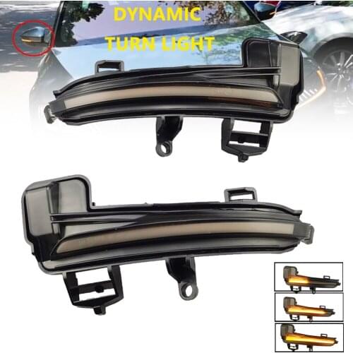 2pcs Dynamic LED Blinker For Skoda Superb B8 MK3 III 3V A7 Turn Signal Mirror light 2016 2017 2018 2019 flasher arrow