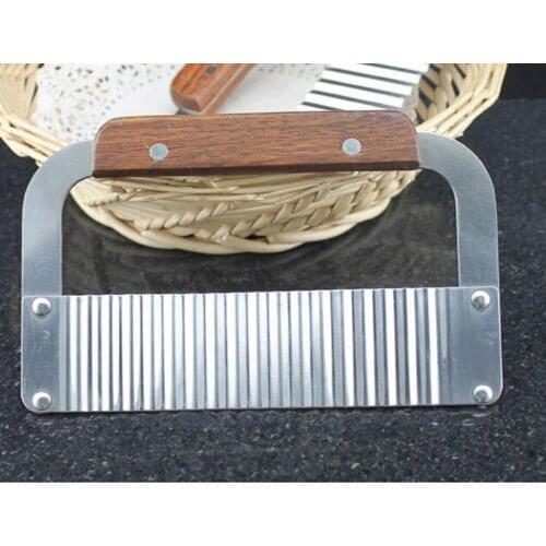 2 Stainless Steel Wavy Straight Soap Mold Loaf Potato Cutter Tool DIY Craft