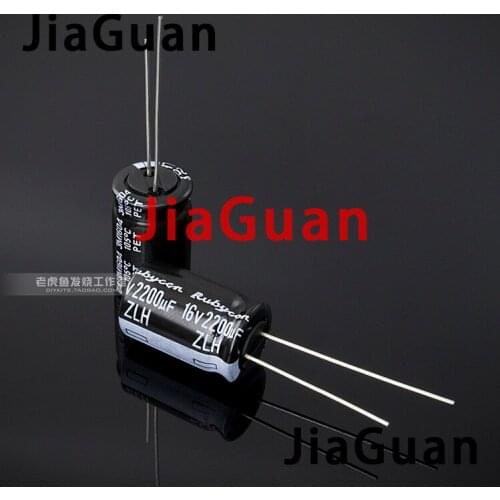 20PCS NEW RUBYCON ZLH 16V2200UF 12.5x20mm 105 degrees 2200UF/16V high frequency low resistance and long life zlh 2200uf 16v