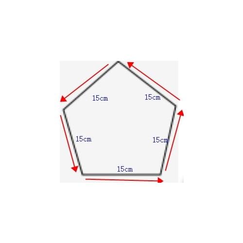 Deco Laser Cut Blank Acrylic Pentagon Shape Party Wedding No Hole Clear Plexiglass Sheet 2mm Thick 24PCS