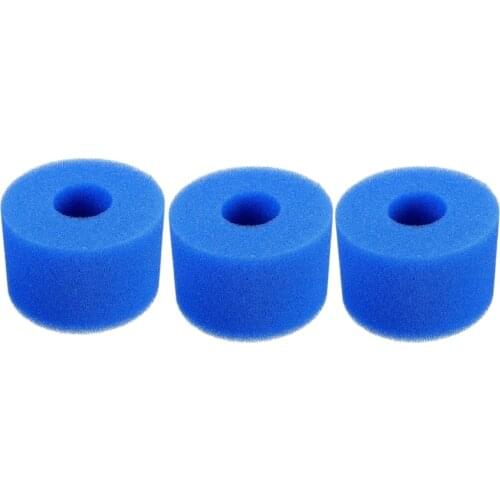 3PCS for Intex Pure Spa Reusable/Washable Foam Hot Tub Filter Cartridge S1 Type
