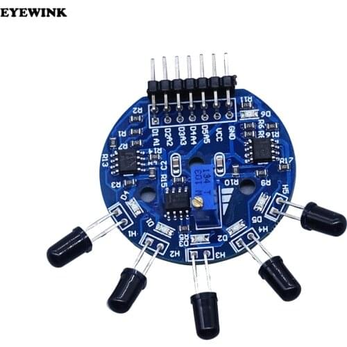 5 channel flame five channel flame sensor module analog digital dual output fire extinguishing robot