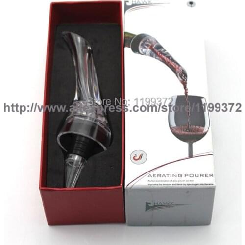 150pcs Wine Aerating Aerator Pourer Aerating Wine Dropper Red Wine Essential Bar Bottle Travel Quick Air with White Gift box