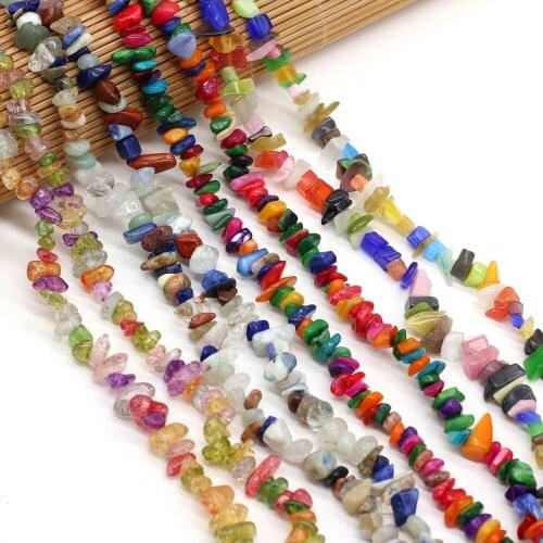 Natural Stone Beads irregularity Mix-Color Crystal Gravel Loose Beaded For Jewelry Making DIY Bracelet Necklace Accessories