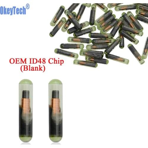 OkeyTech 10pcs/lot Car Key Chip Blank OEM ID48 Chip Auto Transponder Chip Glass ID 48 Unlock Chip For V W Seat Skoda For Audi
