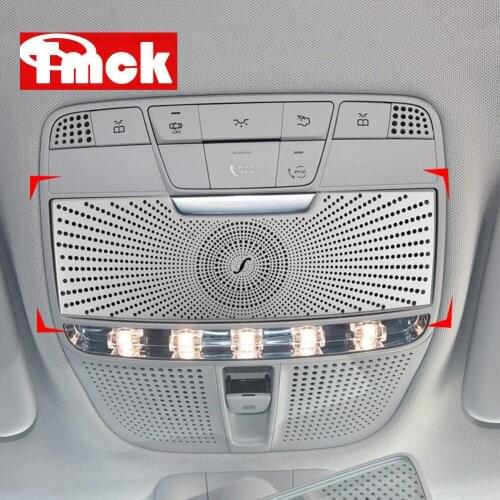 For Mercedes Benz C Class W205 E Class W213 GLC X253 Car Accessories Roof Reading Lamp Light Cover Trim Decoration Frame Sticker