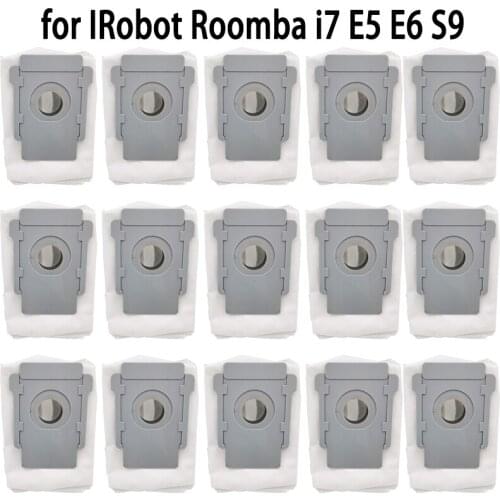 15PCS Dust Bag for IRobot Roomba Replacement Accessories I7 Plus E5 E6 S9 S9+ Robot Vacuum Cleaner Dust Bags Sweeping Spare Part
