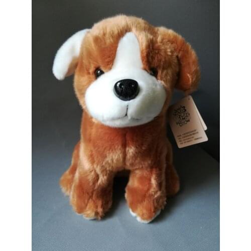 Lovely cartoon dog plush toy large 30x27cm squatting dog soft doll throw pillow birthday gift h0899