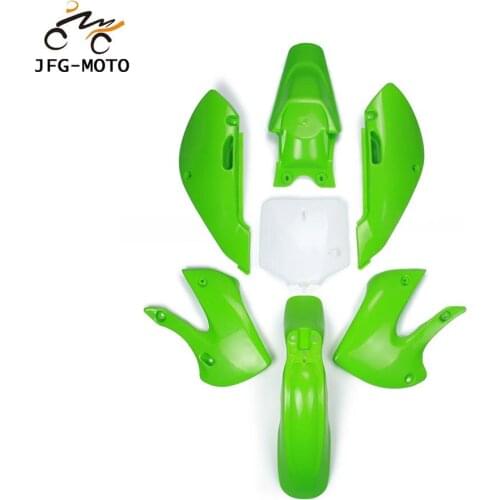 Motorcycle Plastic Kit Fairing Full Body Cover Kits Fenders Mudguard For KAWASAKI KLX110 2002-2013 KX65 2000-2013 DRZ110 03-05