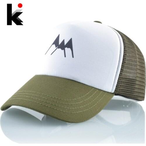 Mens Baseball Cap Summer Mesh Snapback Visor Hats For Women Outdoor Breathable Racing Hat Lovers Streetwear Bone Adjustable Cap