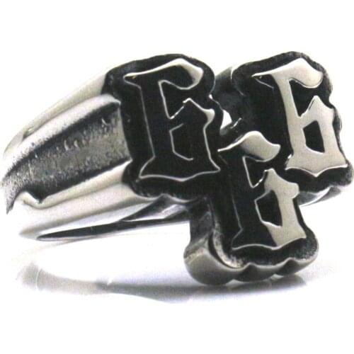 Newest Ring Classic '666' 316L Stainless Steel Cool Ring A Gift For Friend Free Shipping