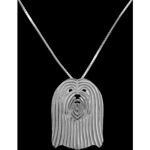 New Unique Romantic Gold Silver Color Lhasa Apso Pendant Necklace Hunger Games Necklace Women Best Friend Choker