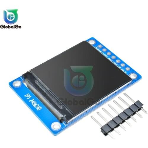 1.3 inch LCD Full Color Display Module IPS TFT SPI 240X240 65K SPI Serial Full Color RGB TFT IPS LCD Screen Board Replace OLED