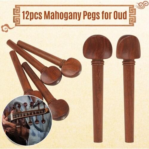 OUD Pegs Mahogany Pegs with Persian Eye Pegs Set for Oud 12pcs String instrument accessories