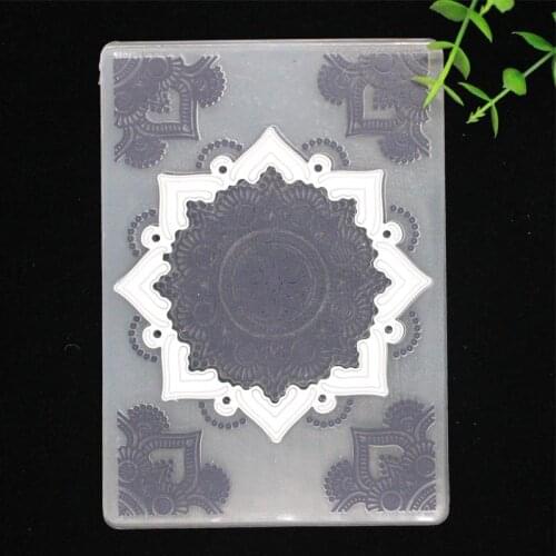 YPP CRAFT Mandala Doily Cutting Dies and Embossing Folder Set for DIY Scrapbooking Paper Craft/Card Making Decoration Supplies