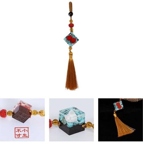 Custom Chinese Name Stamps Resin Wood Seals Wooden Name Engraved Students Graduation Gift Keychain Car Auto Pendant Decoration