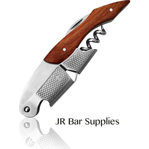 Waiters Corkscrew Premium Rosewood All in one Corkscrew, Bottle Opener and Foil Cutter