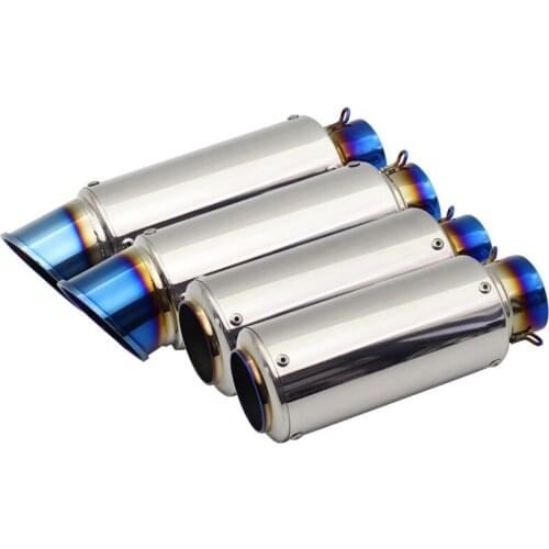 Inlet 51mm 61mm Motorcycle Exhaust Muffler Pipe Tailpipe with DB Killer Motorbike Pitbike Scooters Universal Slip On Escape Moto