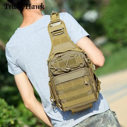 Large Capacity Military Army Backpack Tactical Shoulder Chest Bag Pack Waterproof Fishing Camping Trekking EDC Molle Rucksack