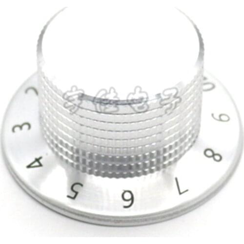 1 Pieces Aluminum Plastic Flower Shaft Knob Diameter 37mm Height 19mm Potentiometer Encoder Knob Gear Shaped Inner Hole 6mm