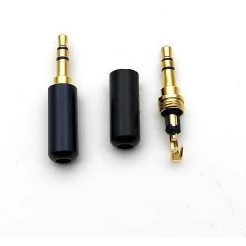 100PCS non shiny 1/8 "3.5mm Stereo Plug Audio Plug for music player soldering adapter New