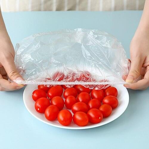 100PCS/Bag Reusable Preservation Film Elastic For Refrigerator Food Fruit Storage Durable Kitchen Food Fresh Seal Keeping Cover