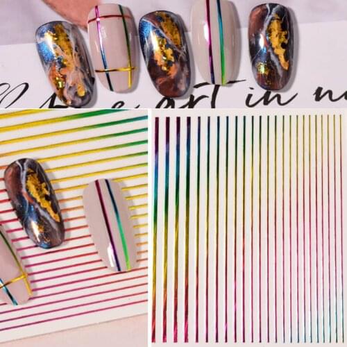 17 Colors Nail Stickers Imaginative Manicure Design Nail Art Decoration Line Stickers for Nails