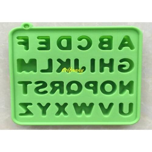 200pcs/lot Fast shipping 16x16x2cm Size Alphabet Silicone mould fondant mold cake chocolate gumpaste mold