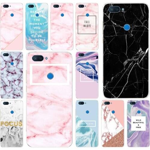 211FG Marble Mobile Soft Silicone Tpu Cover phone Case for xiaomi redmi mi 8 A1 A2 lite
