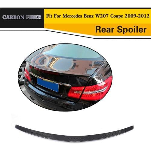 Car Styling Carbon Fiber Rear Wing Spoiler Trunk Boot Lip For Benz W207 Spoiler E Class E260 E350 Coupe 2009-2012