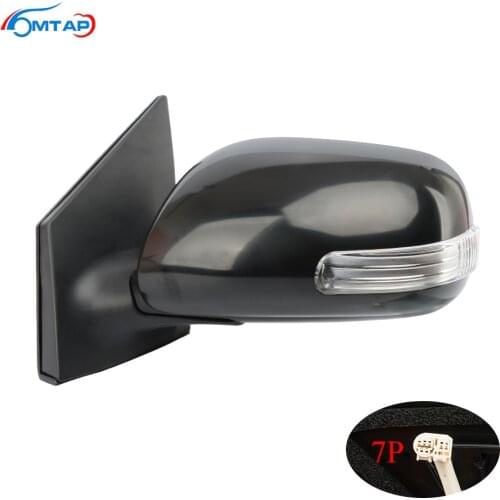 MTAP Exterior Rearview Side Wing Back Up Mirror Assy 7Pins For Toyota For Corolla E150 2008-2013 Turn Signal Electric Folding