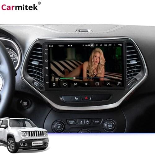 Carmitek Android 9.0 touch screen car gps multimedia player radio for Jeep Cherokee 2014 2015 2016 2017 no 2 din no dvd