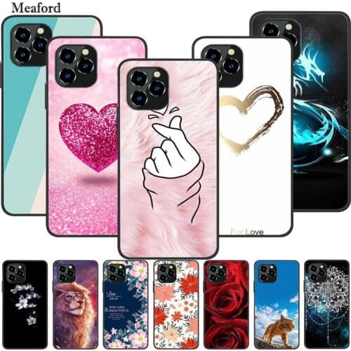 For Oukitel C21 Pro Case Luxury Silicone TPU Soft Cover Phone Case For Oukitel C22 Coque Shockproof Protector Cartoon Capa Funda