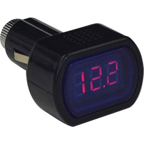 Mini Digital Car Vehicle Battery Voltage Meter Red LED 3 Display Tester Voltmeter For DC 12V 24V Cars Auto Accessaries