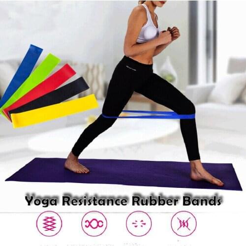 5 Colors Yoga Resistance Band Elastic Bands for Fitness Training Workout Rubber Loop for Sports Yoga Pilates Crossfit Stretching