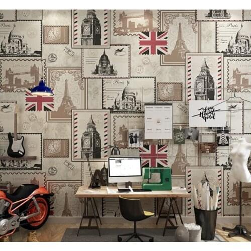 European Retro London Wall Mural 3D Poster Murals Wallpaper for Living Room TV Background House Decor Painting Wall Paper Mural