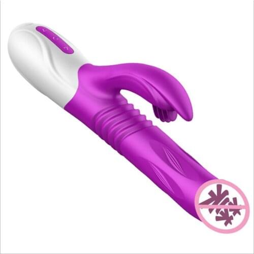 Heating Dildo vibrator G Spot Vagina Massager Woman Masturbation AV Stick Tongue Double Vibrators Oral Sex Erotic toys S0793