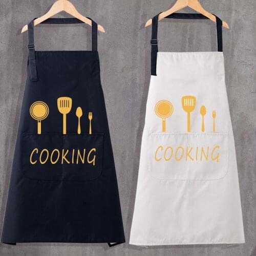 Apron for Female Home and Kitchen Accessories Restaurant Water and Oil Proof Scandinavian Style and Simplicity
