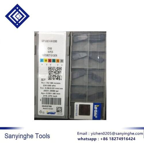 GIP 3.00E-0.20 IC908 ISCAR CNC Carbide Turning Inserts CNC Blade Cutting Tool (10pcs /lots