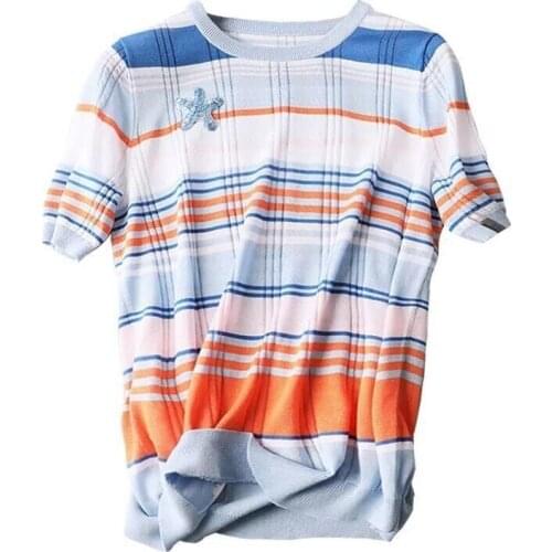 Hlbcbg Womens Striped T-shirts