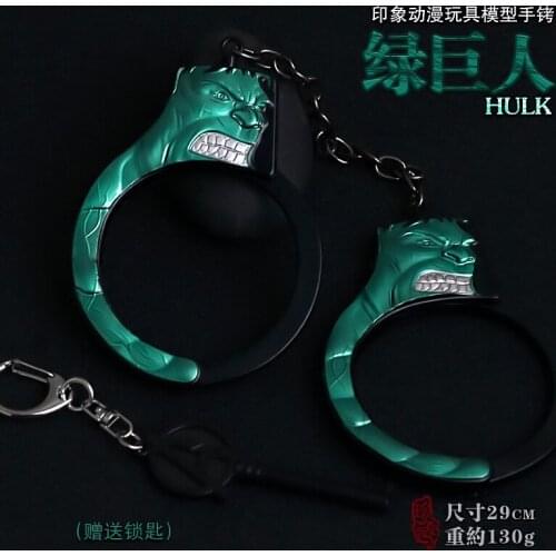 Animated movie toy handcuffs, Childrens toy handcuffs, Animation metal model toys. Gifts for children
