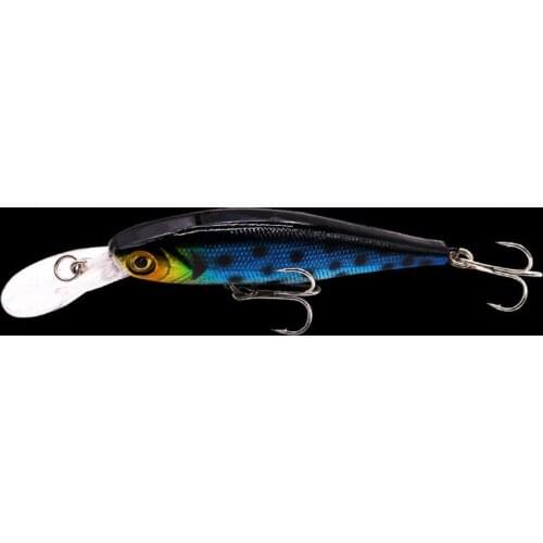 Artificial Minnow Floating Wobblers 10cm/9.3g Fishing Lure Hard Bait 3D Eyes Anti-Corrosion Bionic Plastic Fishing Bait